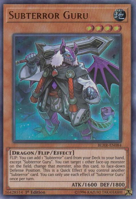 Subterror Guru - Battles of Legend: Hero's Revenge YuGiOh trading card