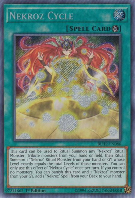 Nekroz Cycle trading card from Battles of Legend: Hero's Revenge Nekroz Cycle - Battles of Legend: Hero's Revenge YuGiOh trading card