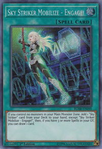 Sky Striker Mobilize - Engage! - Battles of Legend: Hero's Revenge (BLHR) #BLHR-EN090 - Secret Rare YuGiOh Trading Card
