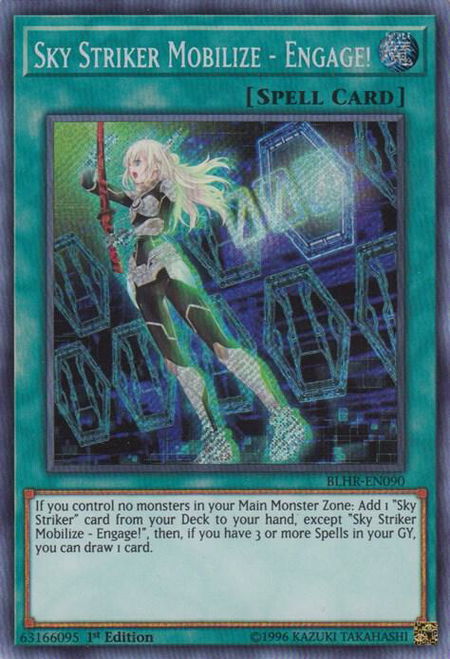 Sky Striker Mobilize - Engage! trading card from Battles of Legend: Hero's Revenge Sky Striker Mobilize - Engage! - Battles of Legend: Hero's Revenge YuGiOh trading card