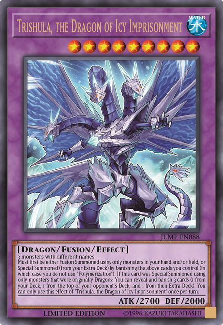 Trishula, the Dragon of Icy Imprisonment - Shonen Jump Magazine Promos YuGiOh trading card