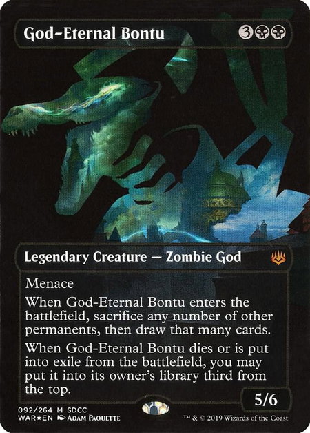 God-Eternal Bontu (SDCC 2019 Exclusive) - Media Promos Magic: The Gathering trading card