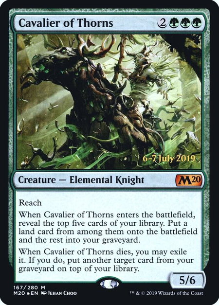 Cavalier of Thorns - Prerelease Cards Magic: The Gathering trading card