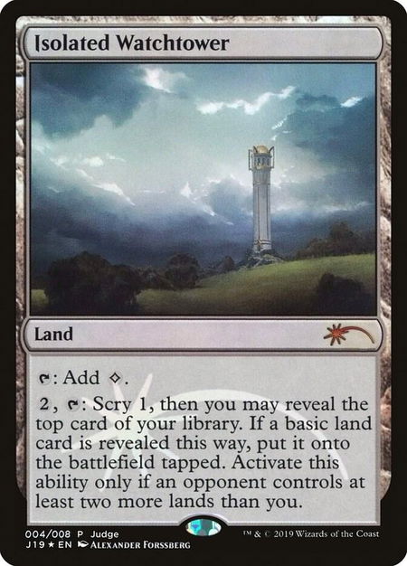 Isolated Watchtower - Judge Promos Magic: The Gathering trading card