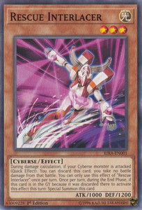 Rescue Interlacer - Rising Rampage (RIRA) #RIRA-EN001 - Common / Short Print YuGiOh Trading Card