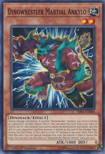 Dinowrestler Martial Ankylo - Rising Rampage (RIRA) #RIRA-EN006 - Common / Short Print YuGiOh Trading Card