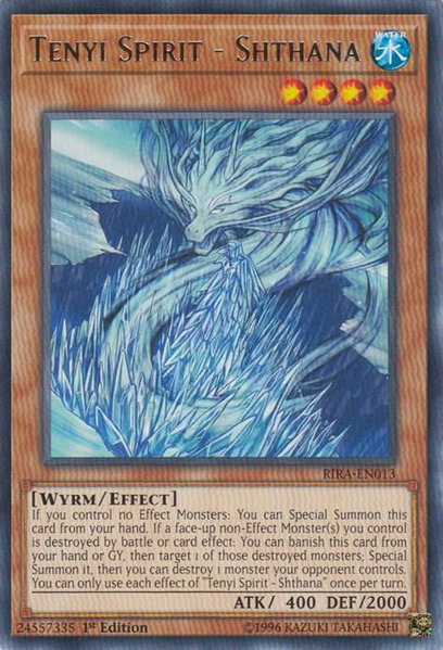 Tenyi Spirit - Shthana trading card from Rising Rampage Tenyi Spirit - Shthana - Rising Rampage YuGiOh trading card