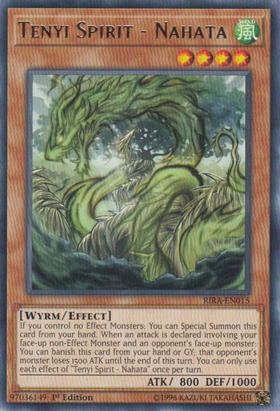 Tenyi Spirit - Nahata trading card from Rising Rampage Tenyi Spirit - Nahata - Rising Rampage YuGiOh trading card