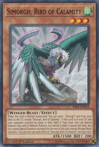 Simorgh, Bird of Calamity - Rising Rampage (RIRA) #RIRA-EN019 - Common / Short Print YuGiOh Trading Card