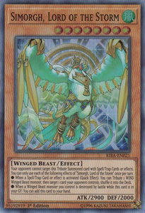 Simorgh, Lord of the Storm - Rising Rampage (RIRA) #RIRA-EN021 - Super Rare YuGiOh Trading Card