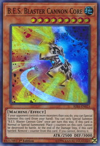B.E.S. Blaster Cannon Core - Rising Rampage (RIRA) #RIRA-EN023 - Super Rare YuGiOh Trading Card