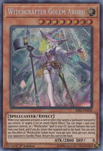 Witchcrafter Golem Aruru - Rising Rampage (RIRA) #RIRA-EN028 - Secret Rare YuGiOh Trading Card