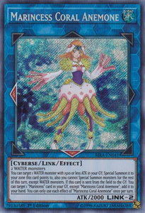 Marincess Coral Anemone - Rising Rampage (RIRA) #RIRA-EN041 - Secret Rare YuGiOh Trading Card