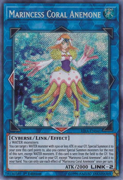 Marincess Coral Anemone trading card from Rising Rampage Marincess Coral Anemone - Rising Rampage YuGiOh trading card