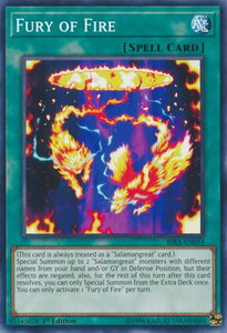 Fury of Fire - Rising Rampage (RIRA) #RIRA-EN054 - Common / Short Print YuGiOh Trading Card