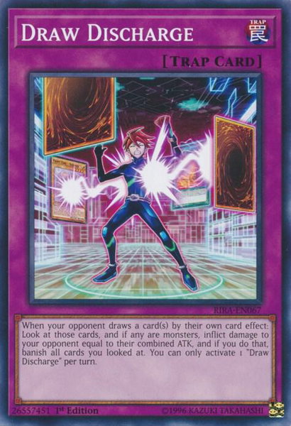 Draw Discharge trading card from Rising Rampage Draw Discharge - Rising Rampage YuGiOh trading card