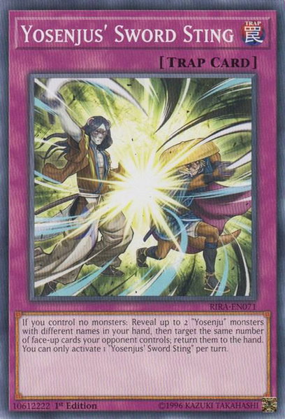 Yosenjus' Sword Sting trading card from Rising Rampage Yosenjus' Sword Sting - Rising Rampage YuGiOh trading card