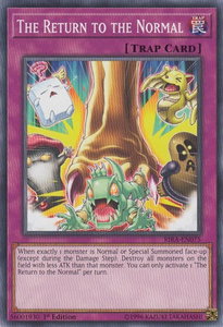 The Return to the Normal - Rising Rampage (RIRA) #RIRA-EN075 - Common / Short Print YuGiOh Trading Card