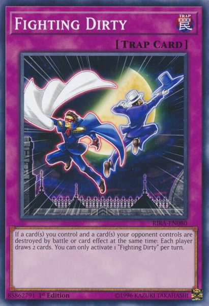 Fighting Dirty trading card from Rising Rampage Fighting Dirty - Rising Rampage YuGiOh trading card