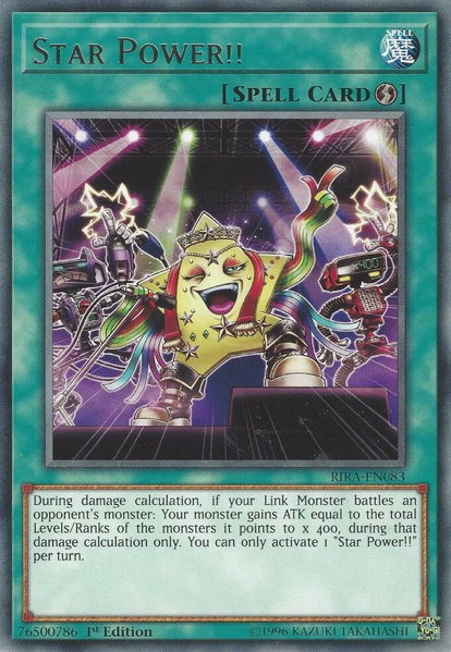 Star Power!! trading card from Rising Rampage Star Power!! - Rising Rampage YuGiOh trading card