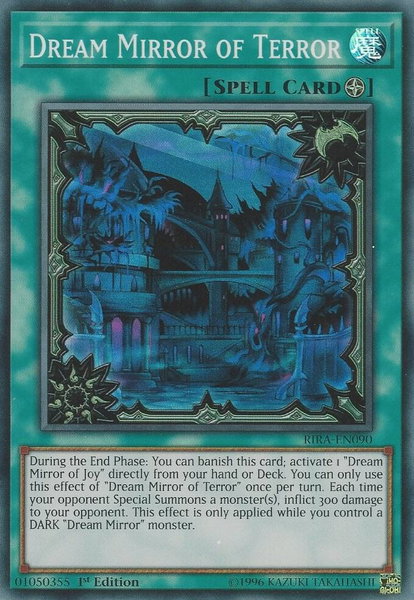 Dream Mirror of Terror trading card from Rising Rampage Dream Mirror of Terror - Rising Rampage YuGiOh trading card