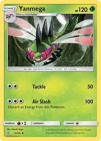 Yanmega - SM - Unified Minds (SM11) #3/236 - Uncommon Pokémon Trading Card