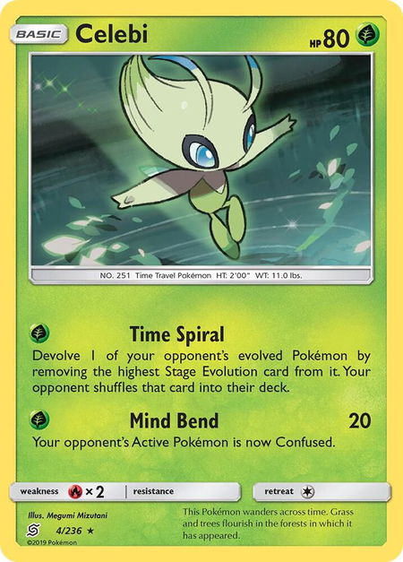 Celebi - SM - Unified Minds Pokémon trading card