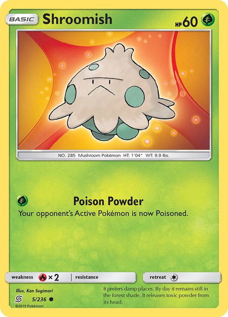 Shroomish - SM - Unified Minds Pokémon trading card