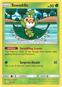 Sewaddle (7) - SM - Unified Minds (SM11) #7/236 - Common Pokémon Trading Card