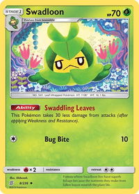Swadloon - SM - Unified Minds (SM11) #8/236 - Uncommon Pokémon Trading Card