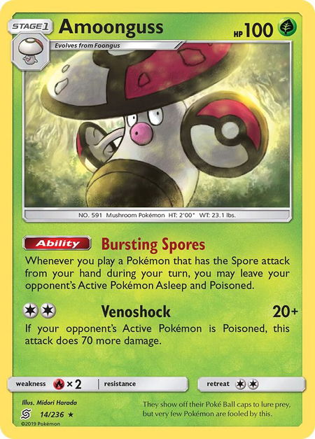 Amoonguss - SM - Unified Minds Pokémon trading card