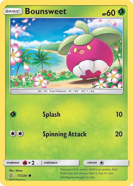Bounsweet - SM - Unified Minds Pokémon trading card
