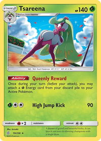 Tsareena - SM - Unified Minds (SM11) #19/236 - Holo Rare Pokémon Trading Card