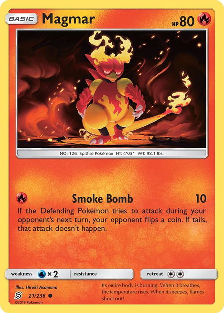 Magmar - SM - Unified Minds Pokémon trading card