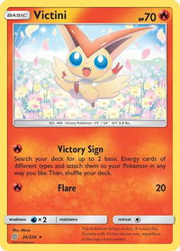Victini - SM - Unified Minds (SM11) #26/236 - Holo Rare Pokémon Trading Card