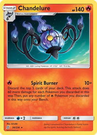 Chandelure - SM - Unified Minds (SM11) #30/236 - Holo Rare Pokémon Trading Card