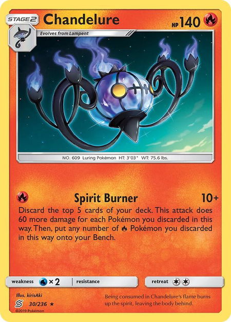 Chandelure - SM - Unified Minds Pokémon trading card