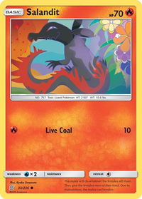 Salandit (33) - SM - Unified Minds (SM11) #33/236 - Common Pokémon Trading Card