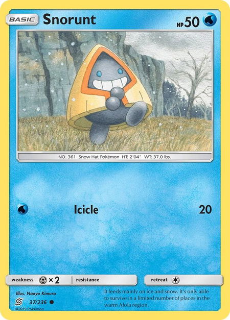 Snorunt - SM - Unified Minds Pokémon trading card