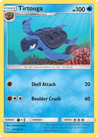 Tirtouga - SM - Unified Minds (SM11) #44/236 - Uncommon Pokémon Trading Card