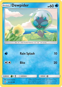 Dewpider - SM - Unified Minds (SM11) #48/236 - Common Pokémon Trading Card