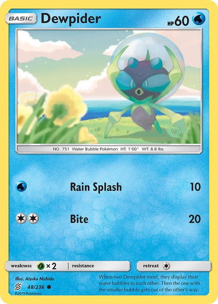 Dewpider - SM - Unified Minds Pokémon trading card