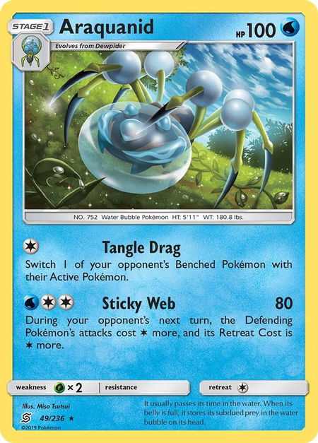 Araquanid - SM - Unified Minds Pokémon trading card