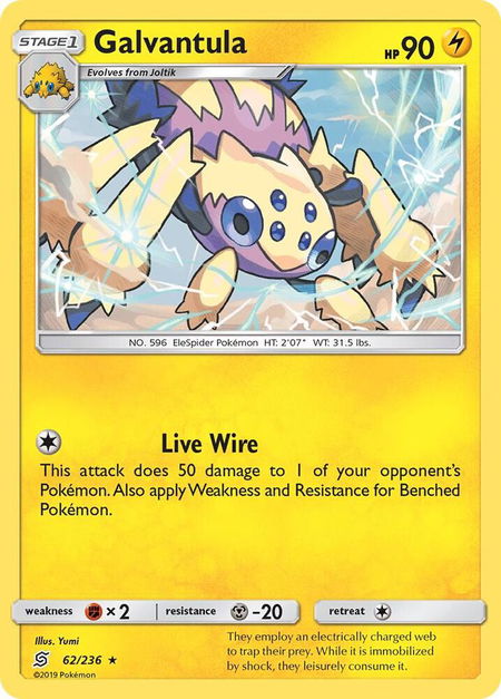 Galvantula - SM - Unified Minds Pokémon trading card