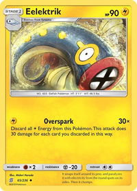 Eelektrik - SM - Unified Minds (SM11) #65/236 - Uncommon Pokémon Trading Card