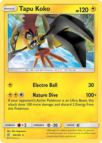 Tapu Koko - SM - Unified Minds (SM11) #69/236 - Holo Rare Pokémon Trading Card