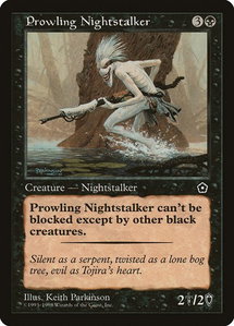 Prowling Nightstalker - Portal Second Age (P02) #83 - Common Magic: The Gathering Trading Card