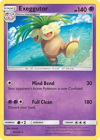Exeggutor - SM - Unified Minds (SM11) #74/236 - Rare Pokémon Trading Card