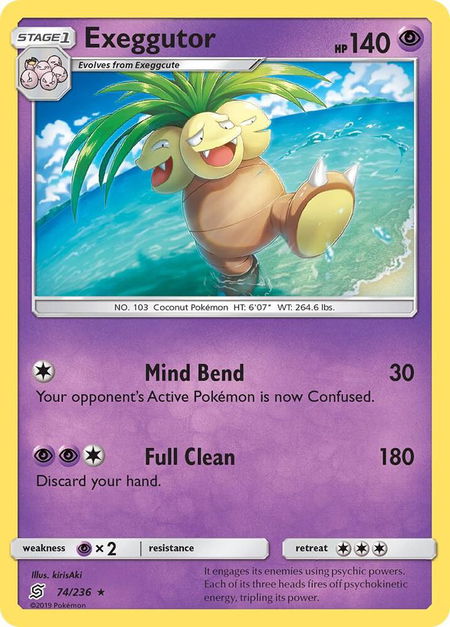 Exeggutor - SM - Unified Minds Pokémon trading card
