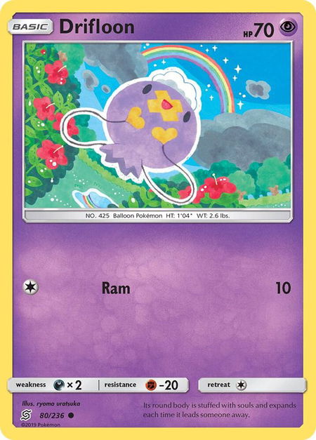Drifloon - SM - Unified Minds Pokémon trading card